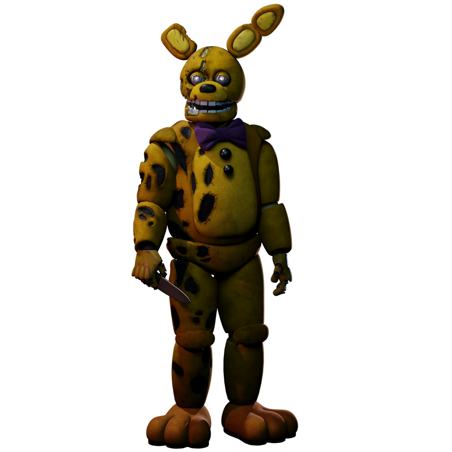 Yellow Rabbit/Unwithered SpringBonnie Render #2 by GoldenSaddle on ...