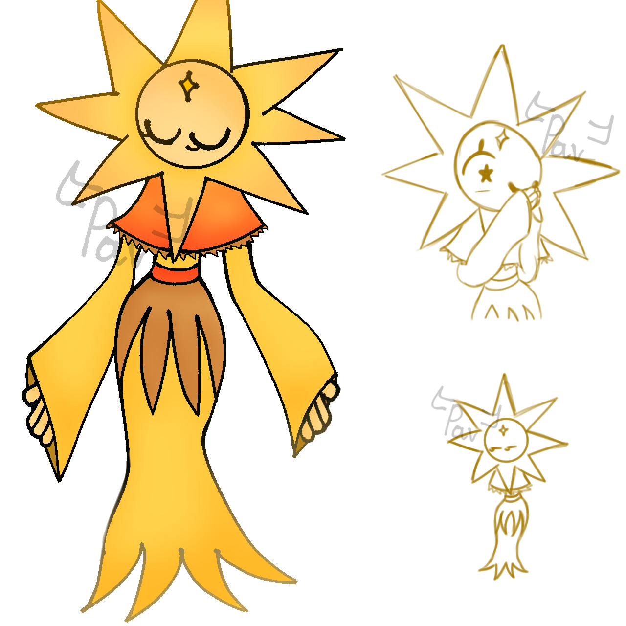 Yellow Sunny/Rainbow Friends OC by CubPavNal on DeviantArt