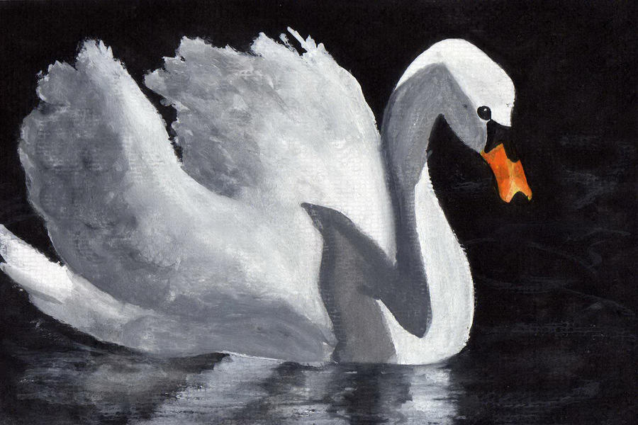 ACEO swan