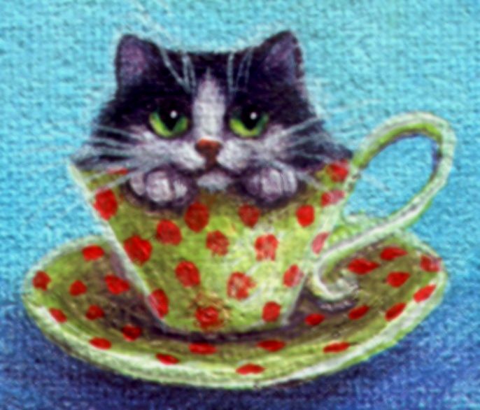 Tea Cup Kitty Mini