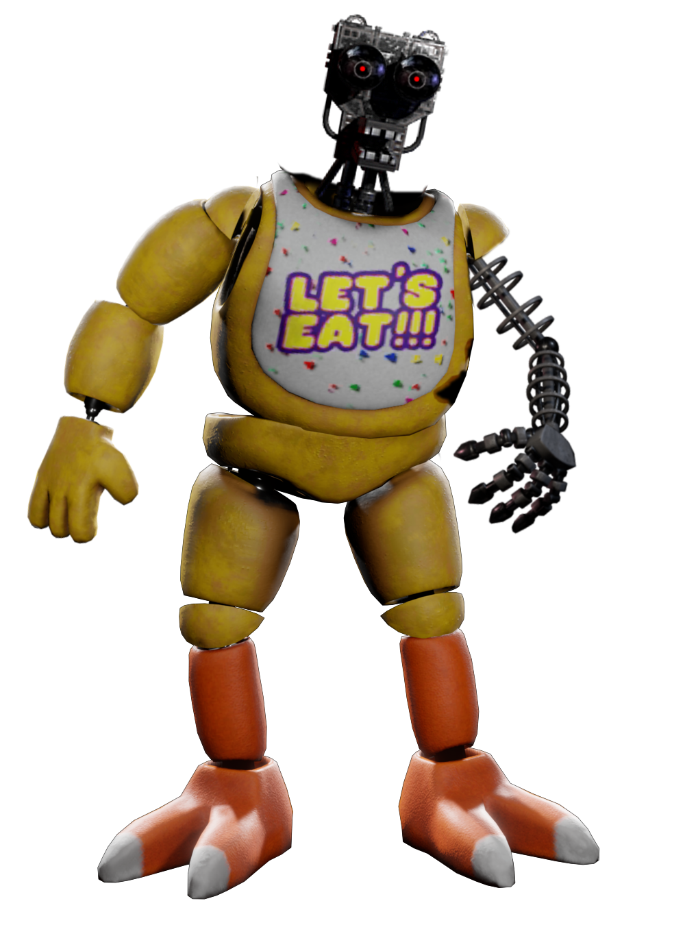 Withered Toy Chica by BlueBearStudios07 on DeviantArt