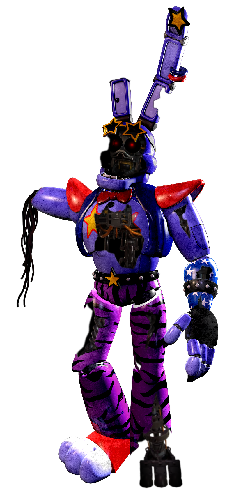 Shattered Glamrock bonnie render!! by darealccc on DeviantArt