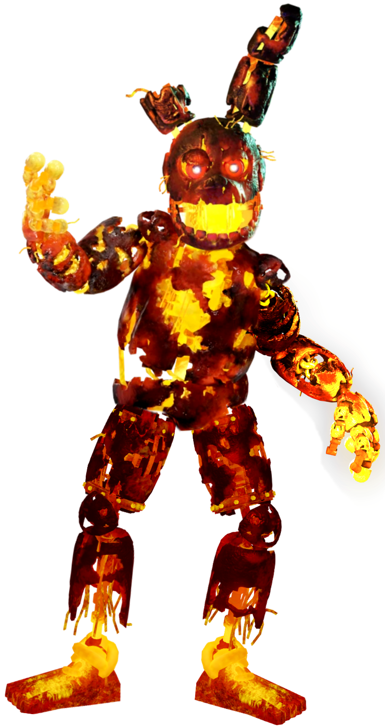 Flaming Springtrap by BlueBearStudios07 on DeviantArt