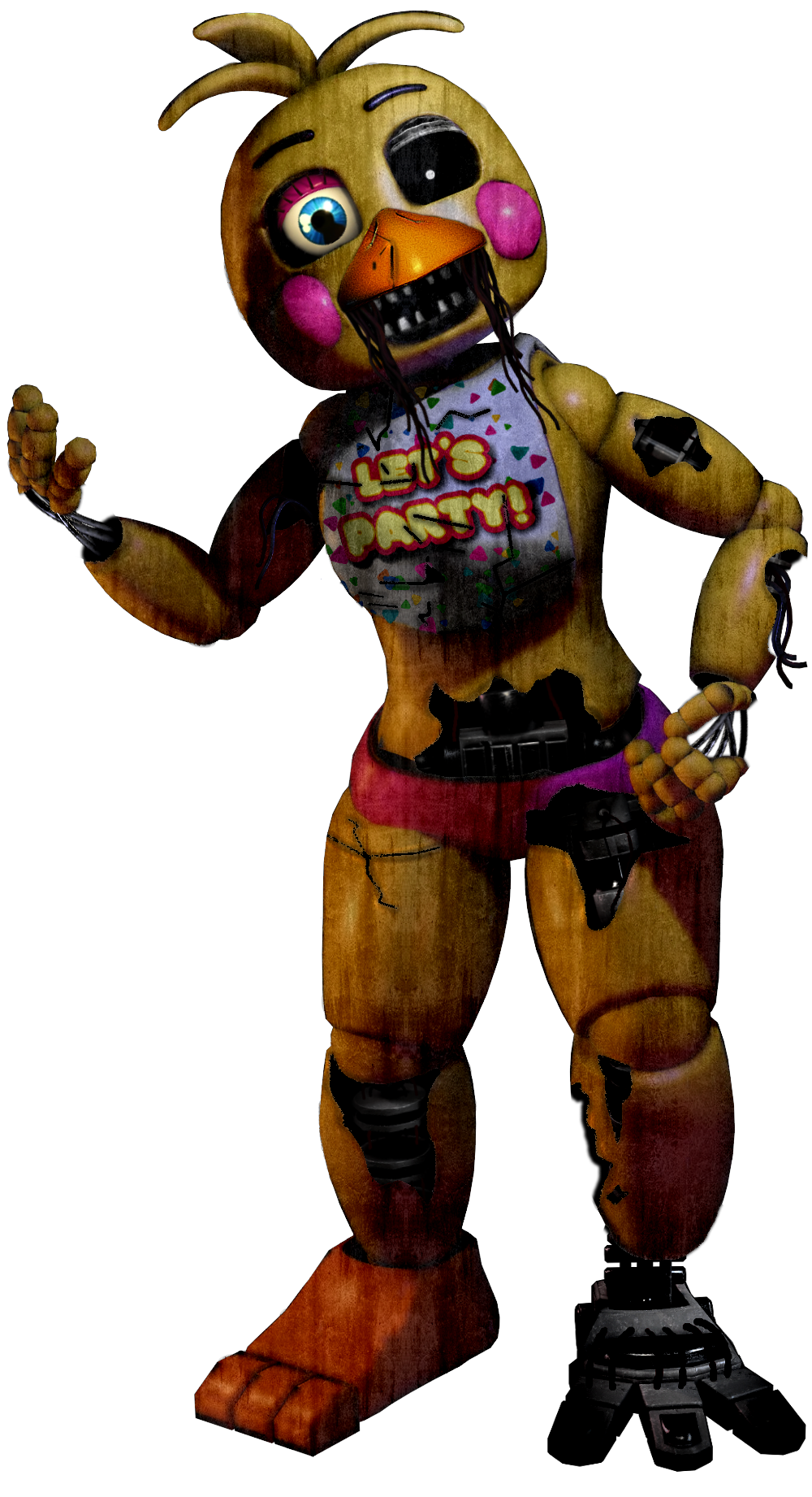 Withered Toy Chica by BlueBearStudios07 on DeviantArt