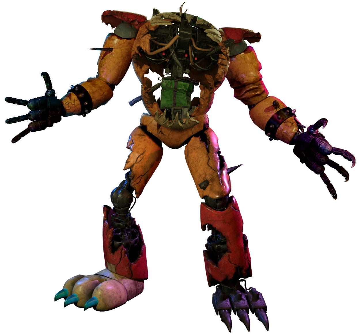 FNaF Security Breach: Ruin - Ruined Freddy by datDerpington on