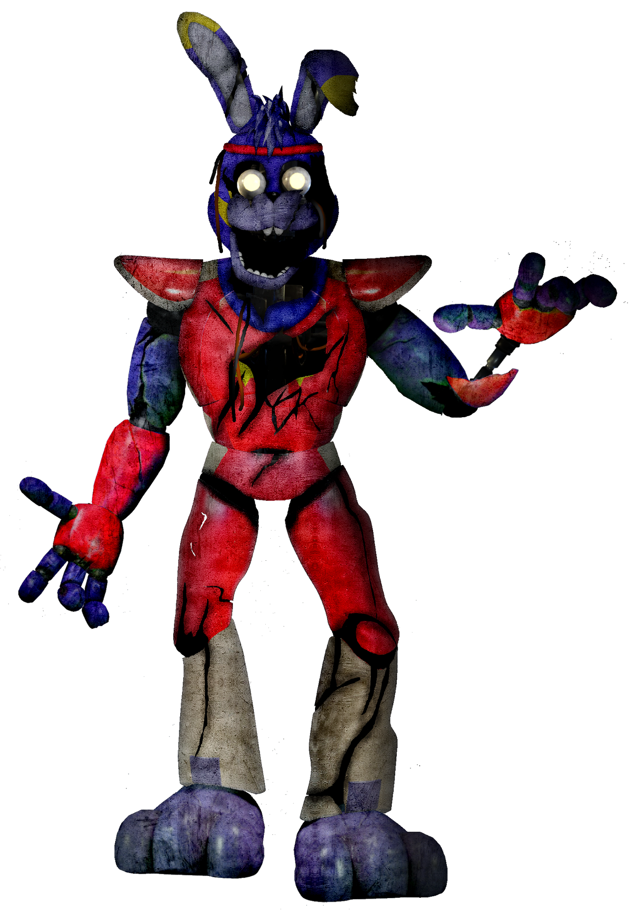withered bonnie swapped with sadrock freddy :] #witheredbonnie #fnafse