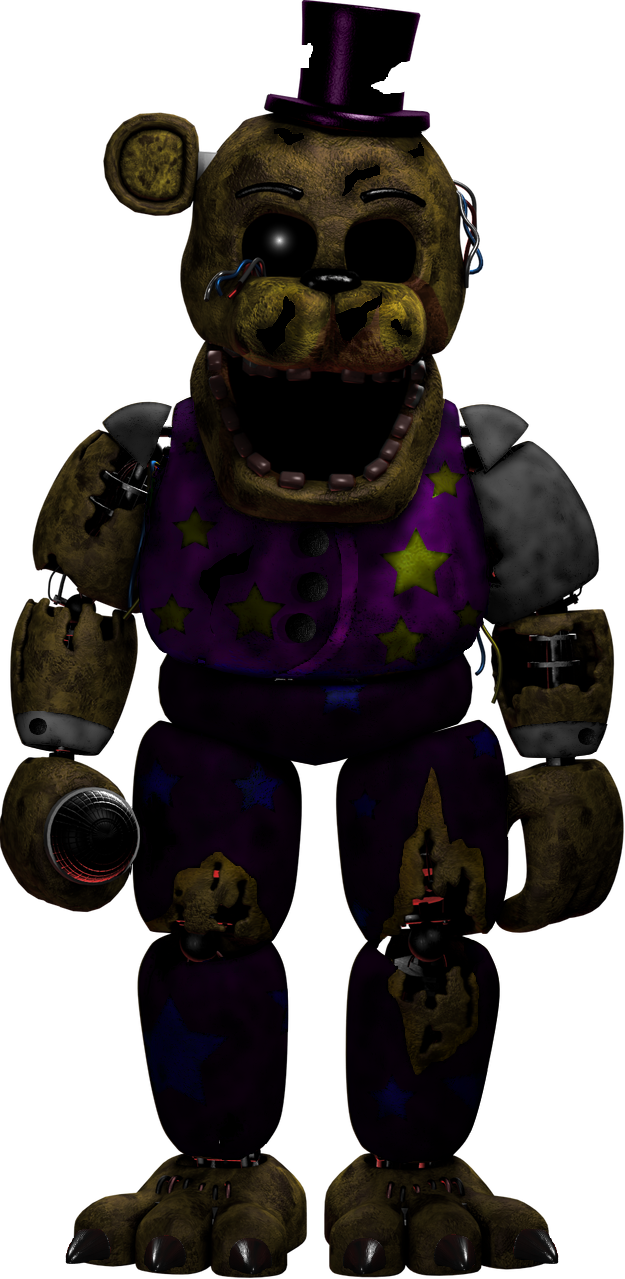 Download Editwithered Fredbear - Fnaf Withered Freddy Full Body