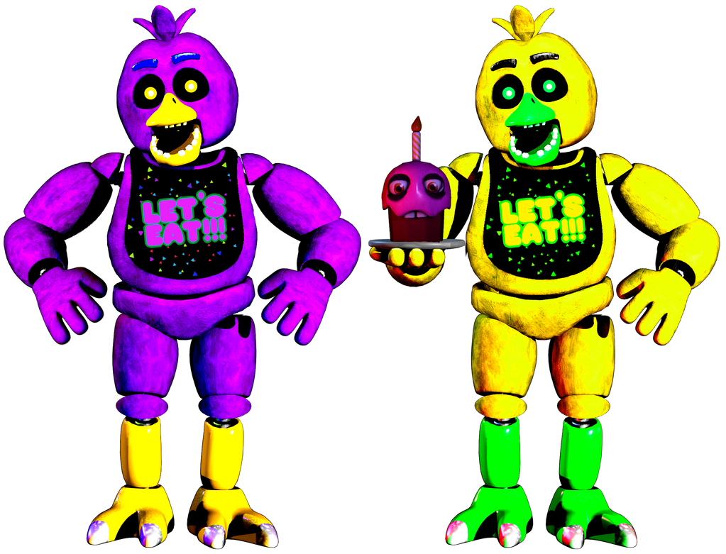 Blacklight Chica by BlueBearStudios07 on DeviantArt