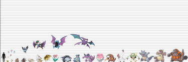 Pokemon Size Chart: Other Mammals