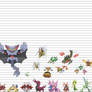 Pokemon Size Chart: Bugs