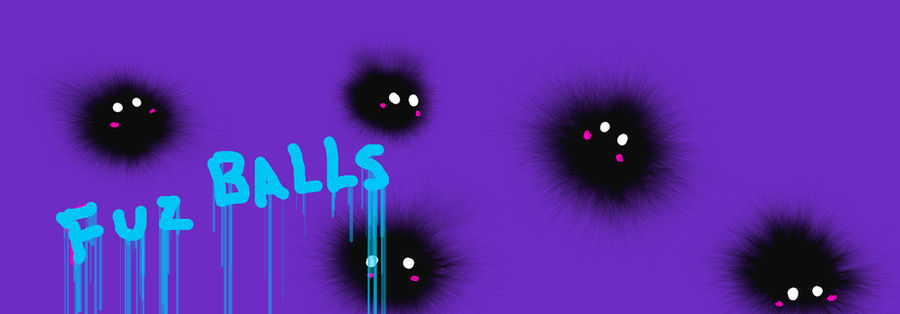 Three Rarest Fuzz Balls Black fuzz balls by parfaitqueen on DeviantArt