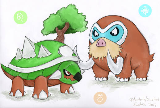 Torterra and Mamoswine