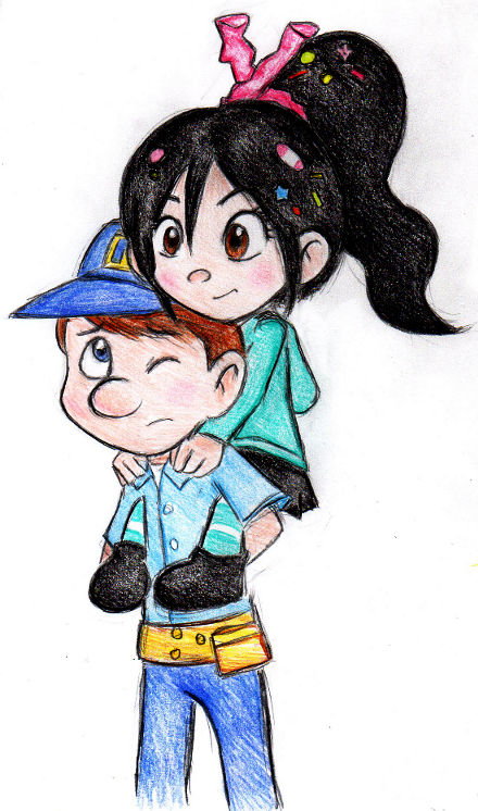 Felix and Vanellope