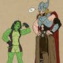 Thor and She Hulk
