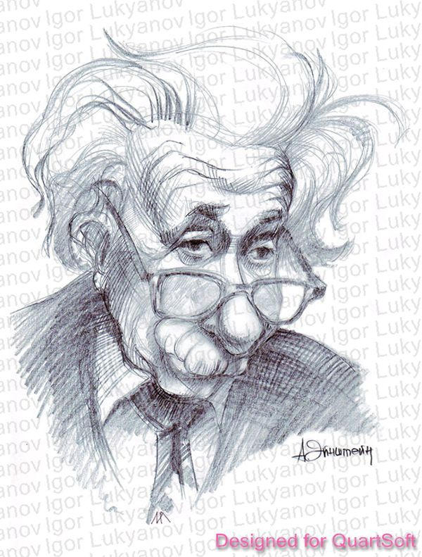 Einstein cartoon by Lui-freelancer on DeviantArt