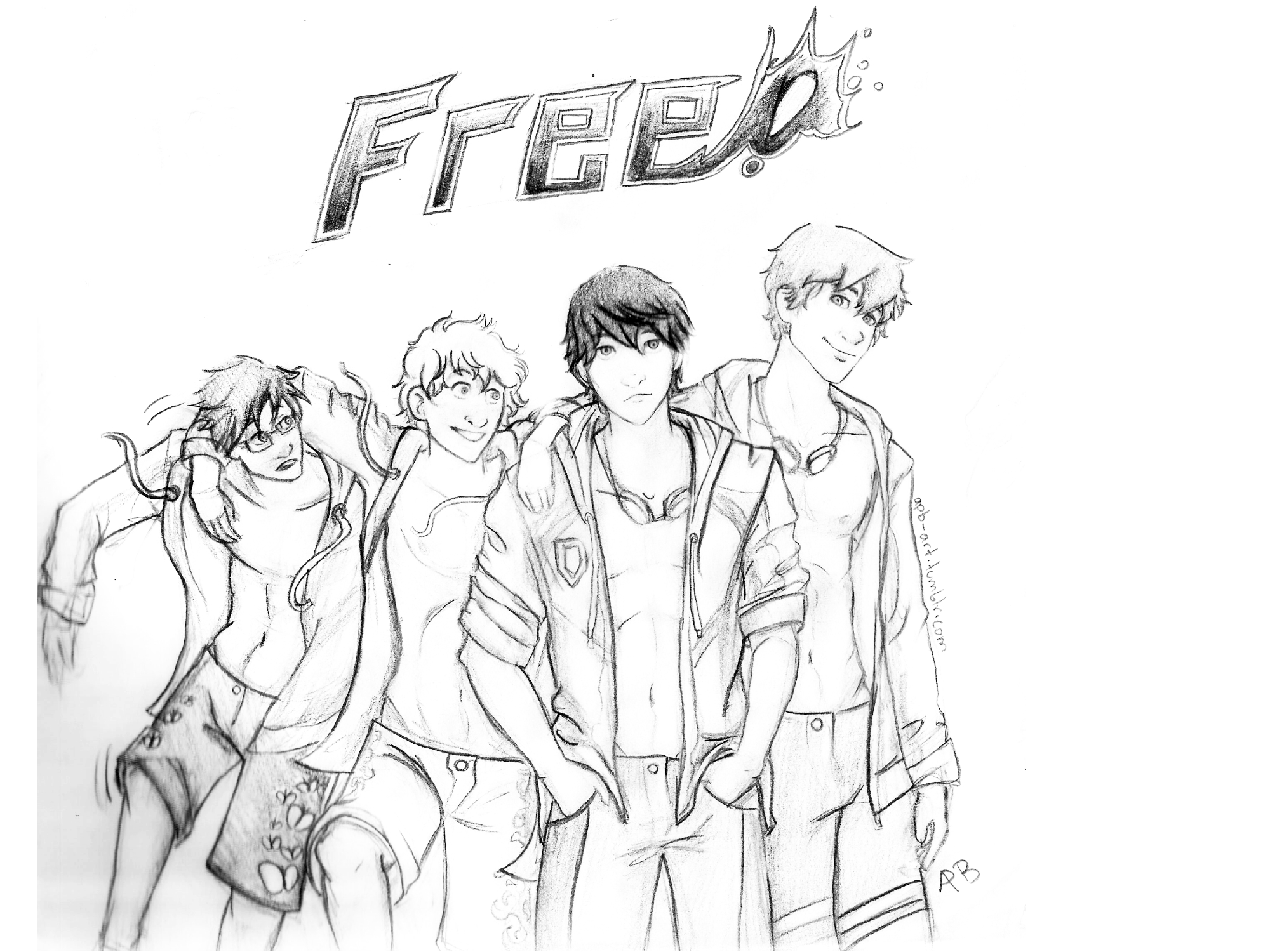 Free! (lineart)