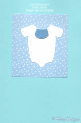 Moon-Q Baby Card Blue