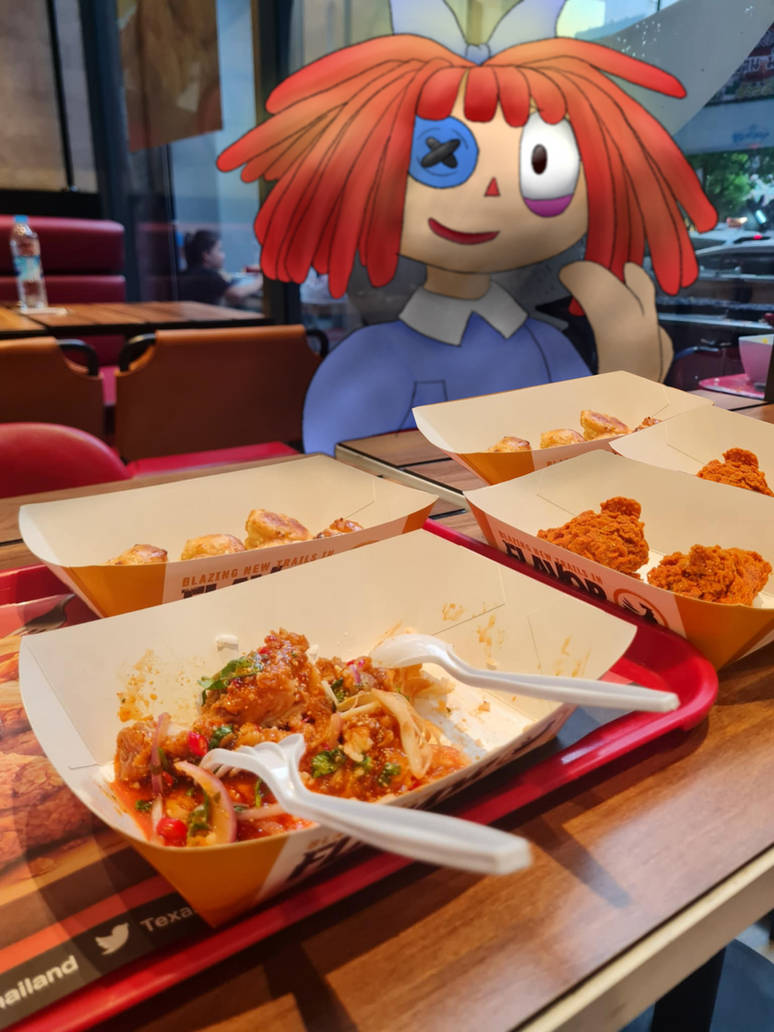 Ragatha and I came to eat fried chicken by KeterIT on DeviantArt