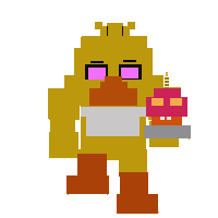 Eight bit balloon boy fnaf 3 minigame pixel art