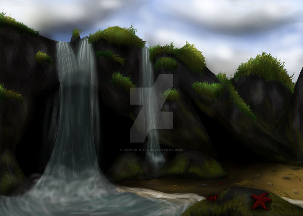 Waterfalls by Corvid-Arts on DeviantArt