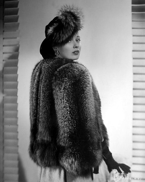 Patricia Morison furs