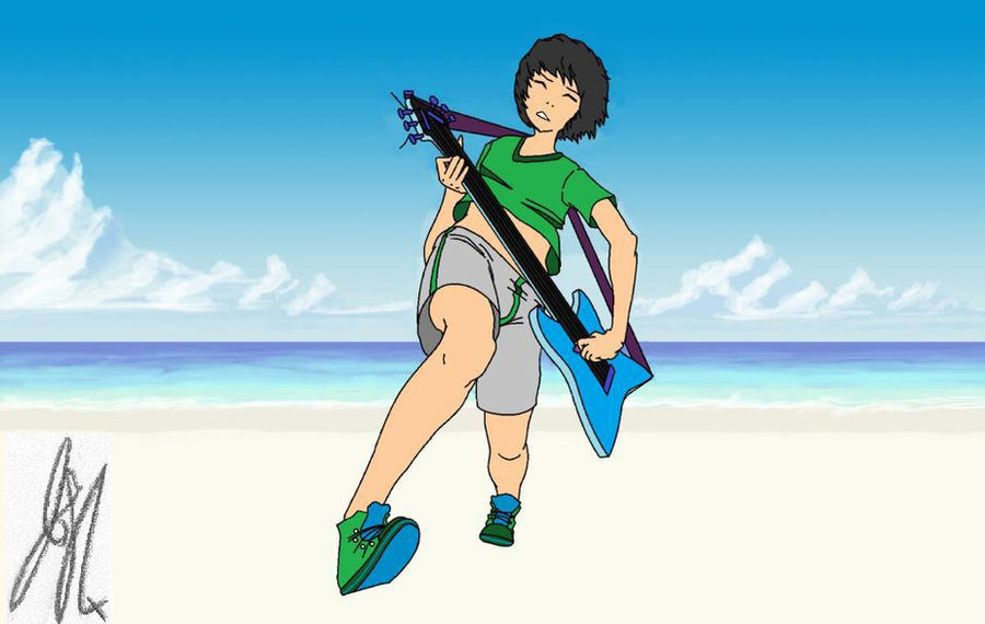 anime boy rocking out hard (3 of 3) (Edit Original by jjackknife on ...
