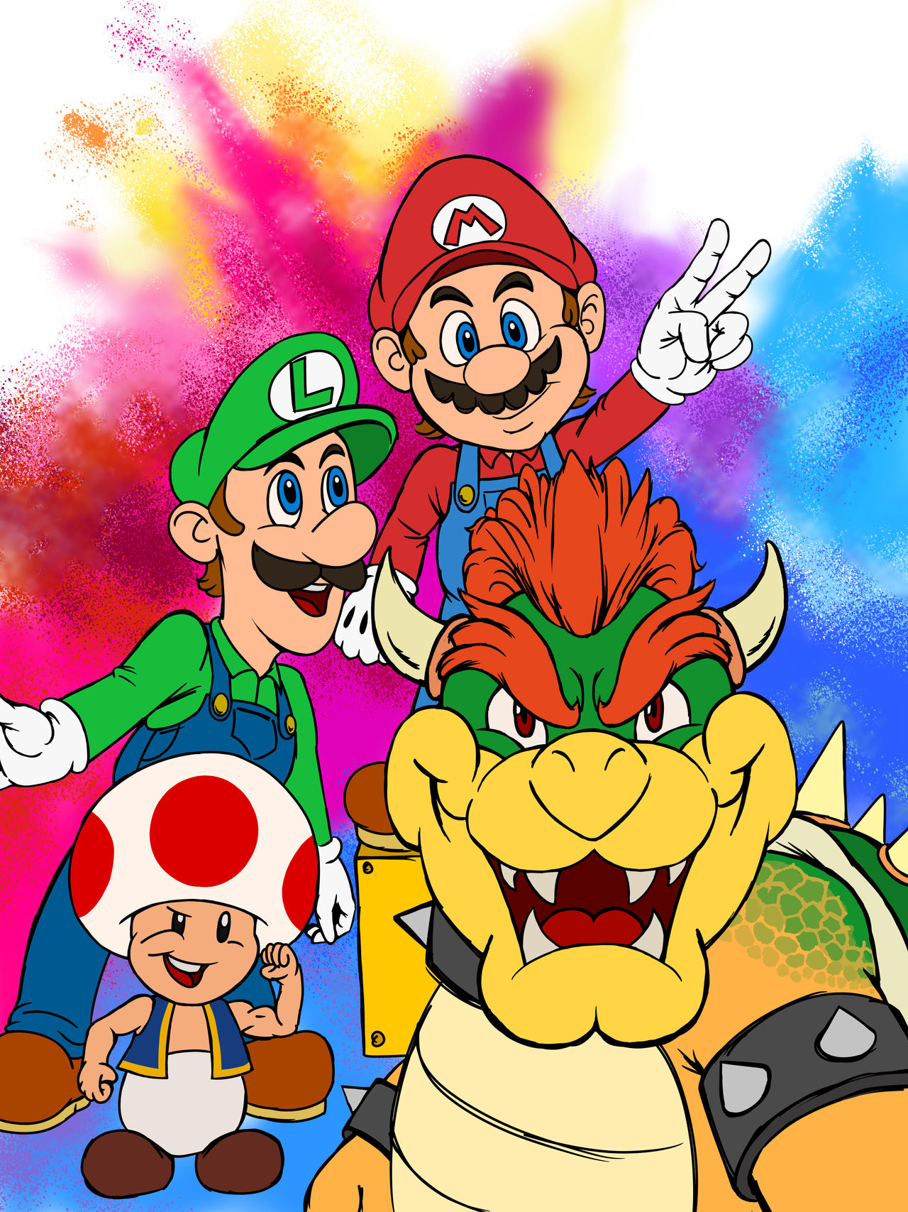 Mario Groupa Mario Cast Group Portrate by Jazzimel on DeviantArt