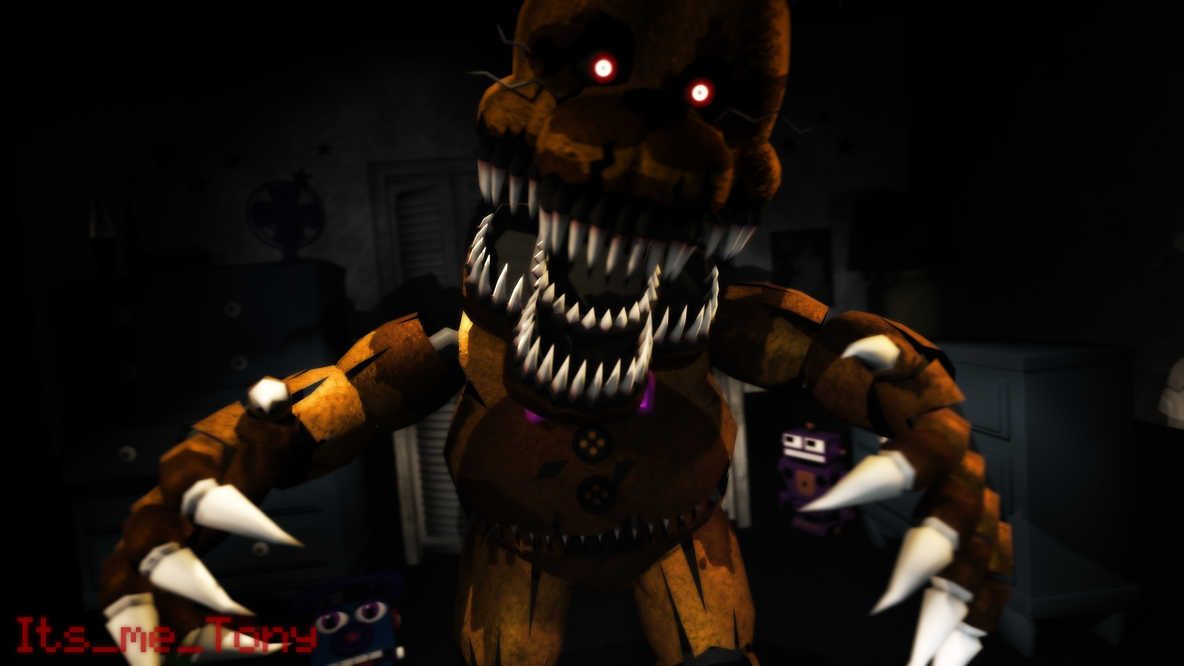 SFM FNAF) Nightmare Fredbear Poster by Mystic7MC on DeviantArt