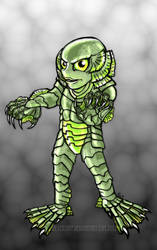 Gill Man- Creature From The Black Lagoon -Color