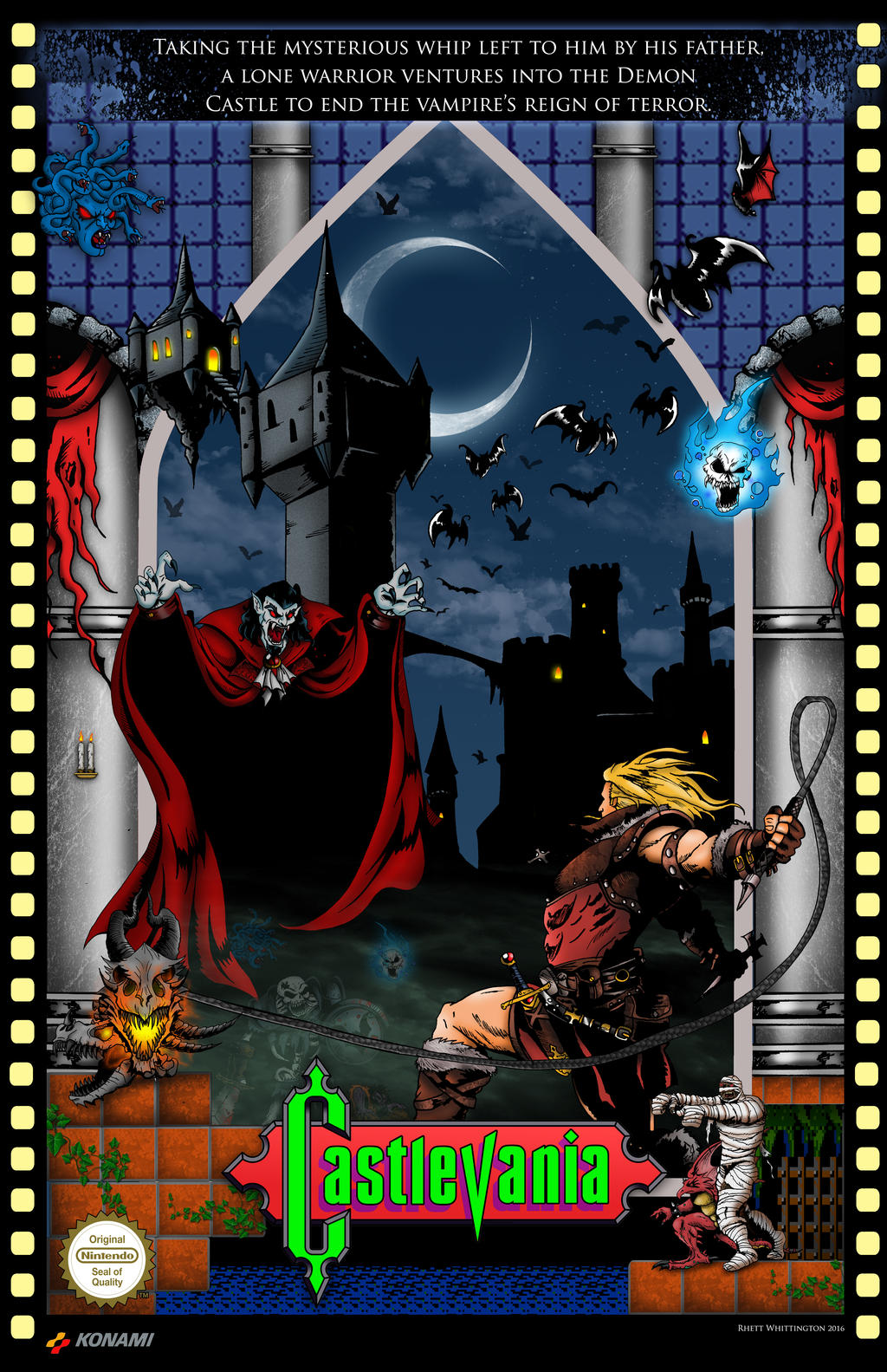 Castlevania NES Poster by whittingtonrhett