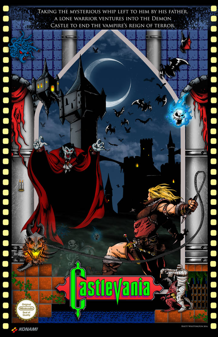 Castlevania NES Poster by whittingtonrhett