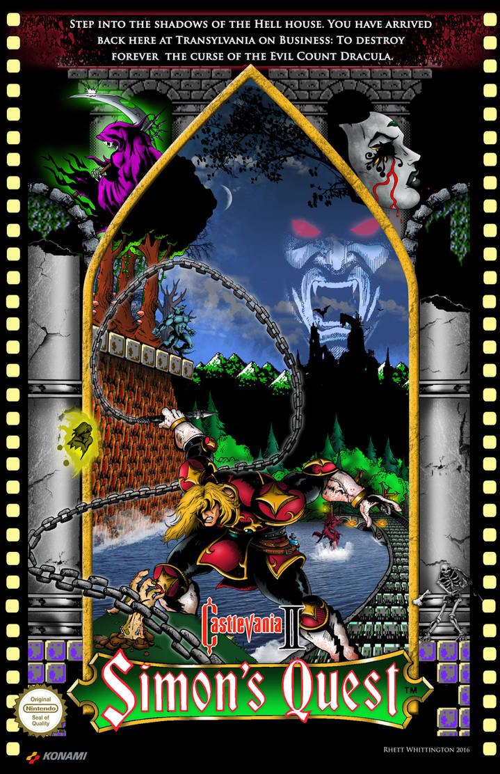 Castlevania 2 Simon's Quest Poster by whittingtonrhett