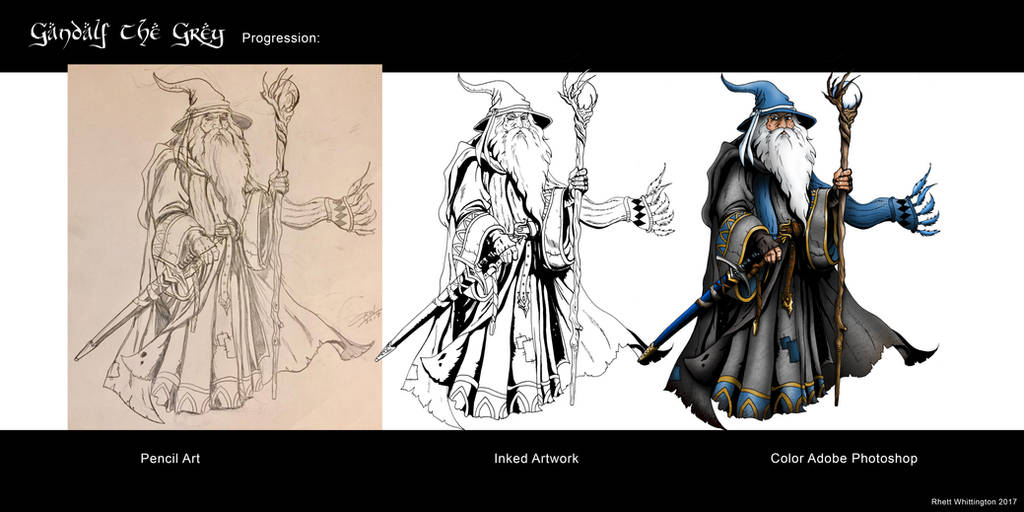 Gandalf Progression by whittingtonrhett