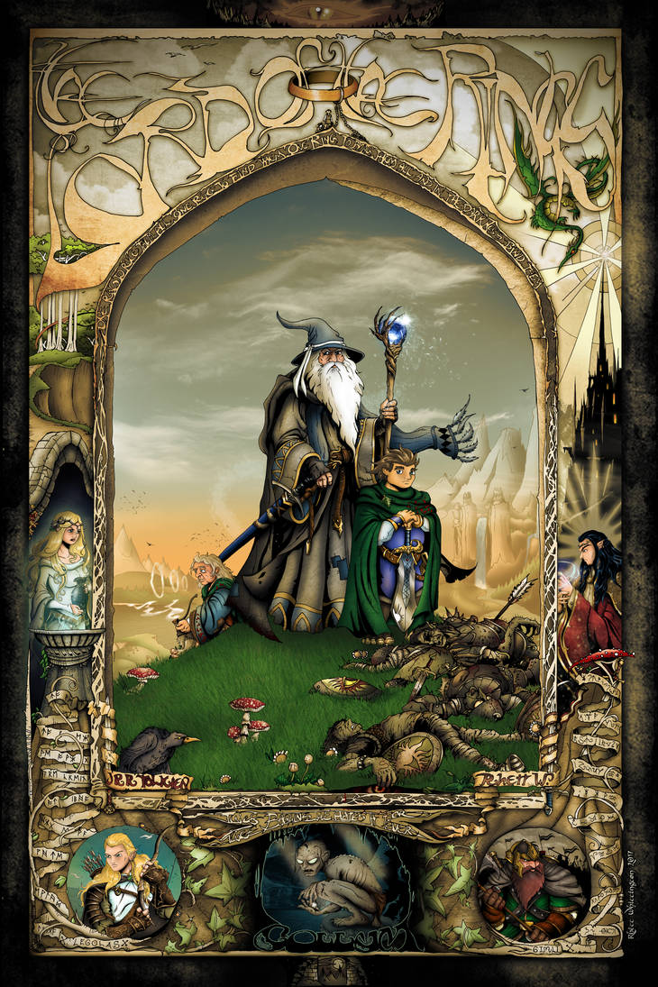 Lord of the Rings Poster Remake by whittingtonrhett
