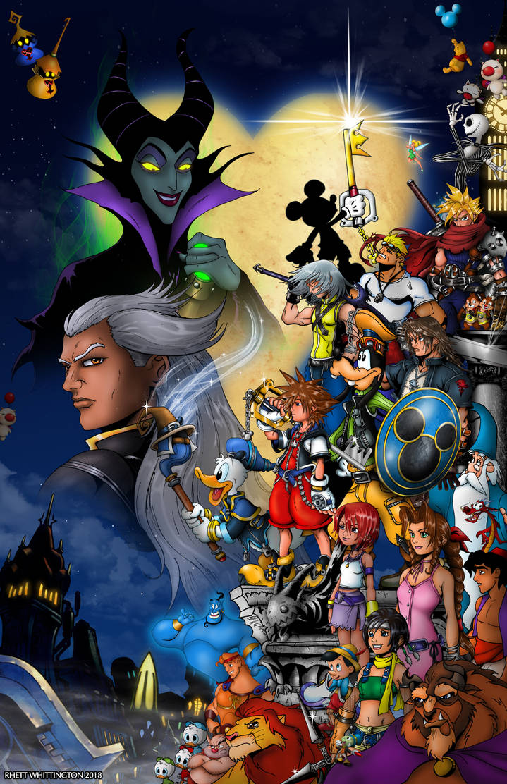 2 Hearts Poster Kingdom Hearts 1 2 Game Art Silk Poster 2 Hearts Poster Kingdom Hearts 1 2 Game Art Silk Poster