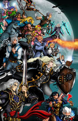Castlevania Side Heroes Poster by whittingtonrhett