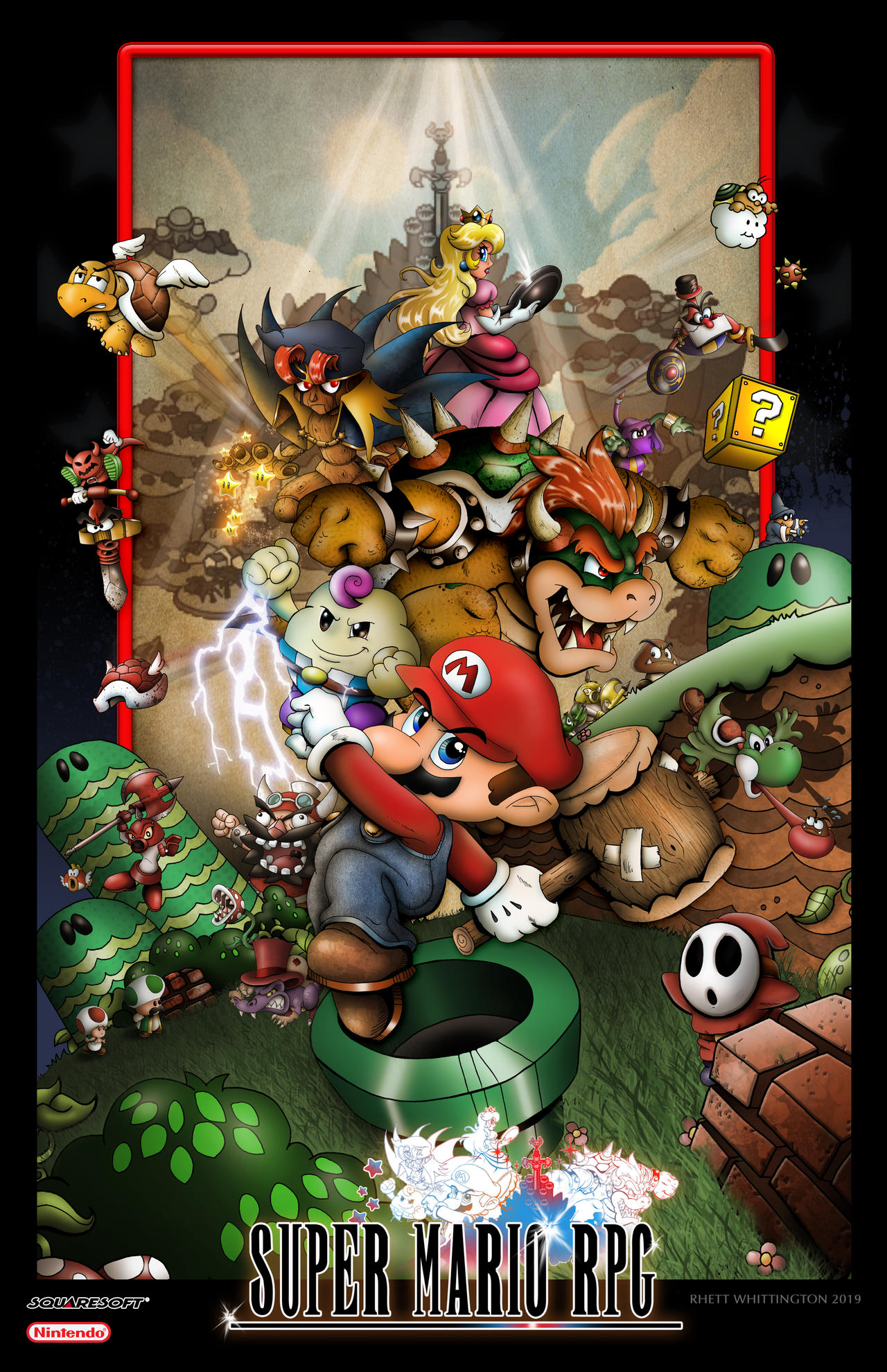 Super Mario RPG Legend of the Seven Stars Poster by whittingtonrhett on ...