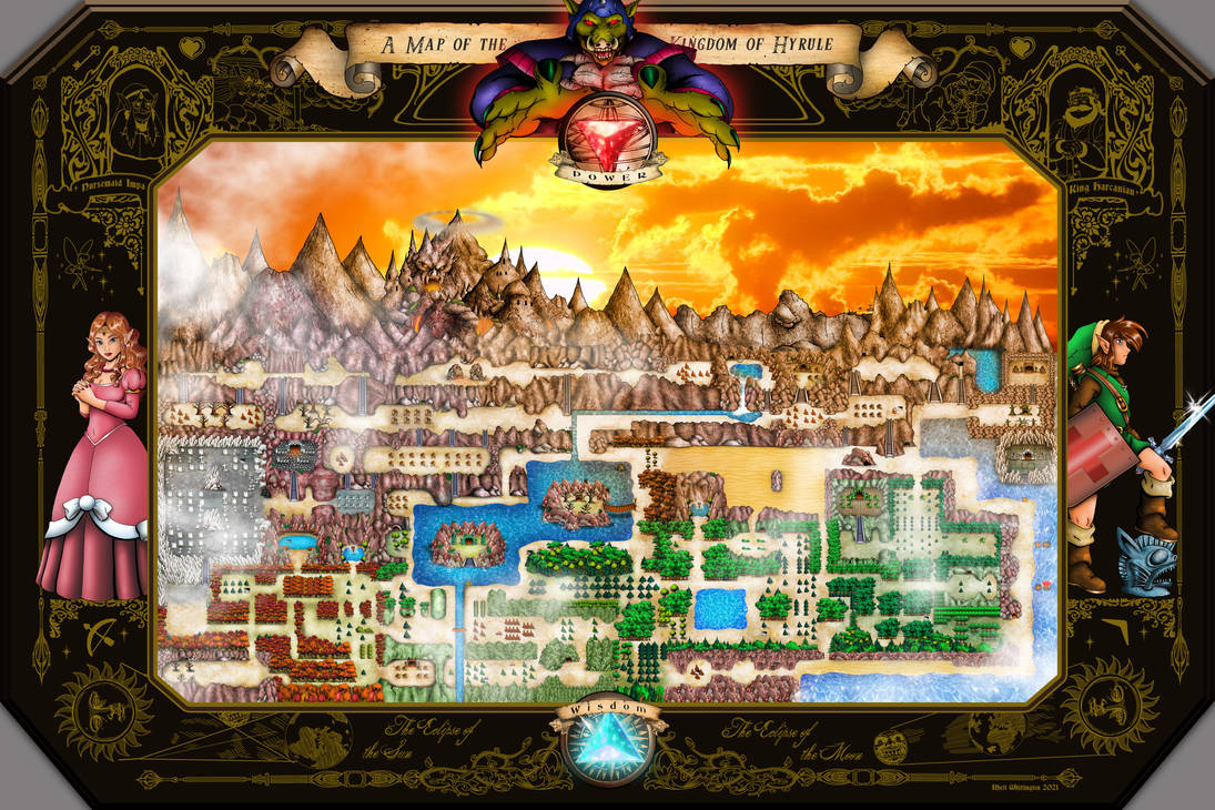 Map of the Wild, tLoZ: Breath of the Wild Map by Nelde on DeviantArt