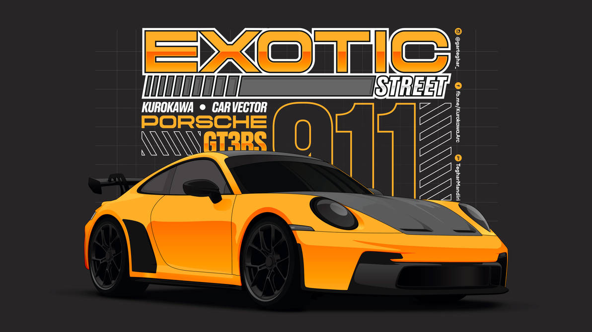 Porsche Gt3 Rs - Vector by TegharMandiri on DeviantArt