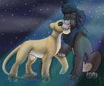 Kiara and Kovu by jessijoke