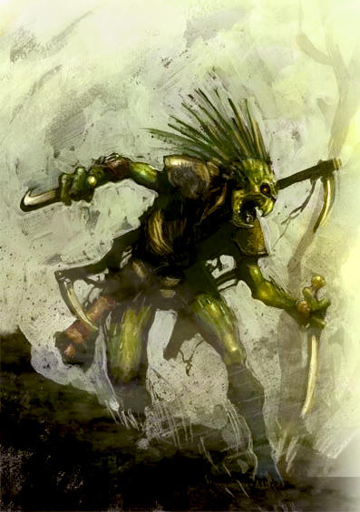 Kroot Writing Kroot Warrior Colored by MajesticChicken on DeviantArt