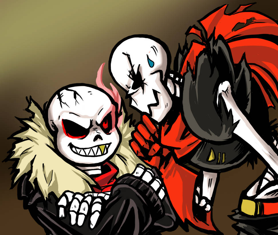 Underfell Sans and Papyrus by CheekySoup4U on DeviantArt