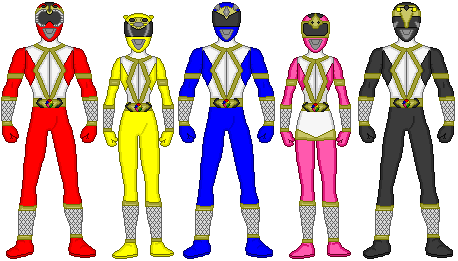 Mighty Morphin Thunder Rangers by firebirdmaximus on DeviantArt