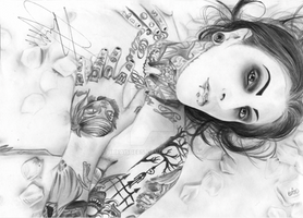 Chris Motionless signed drawing