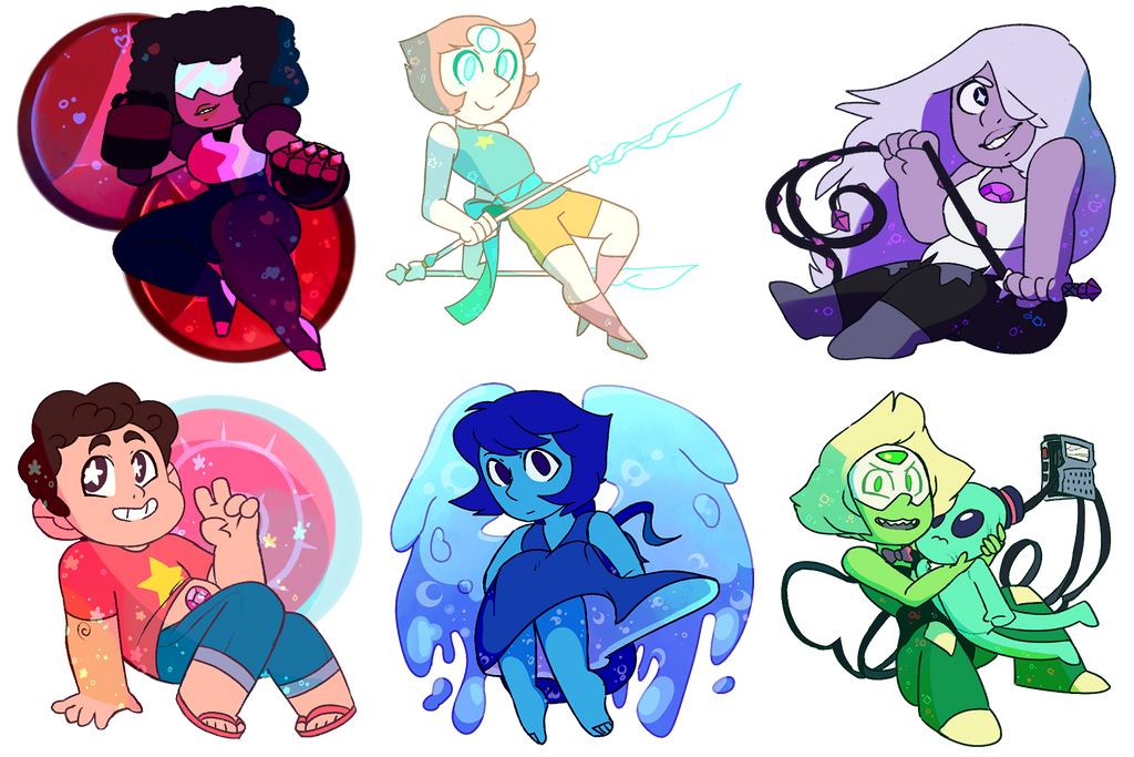 steven universe sticker sheet by works of the hart on deviantart