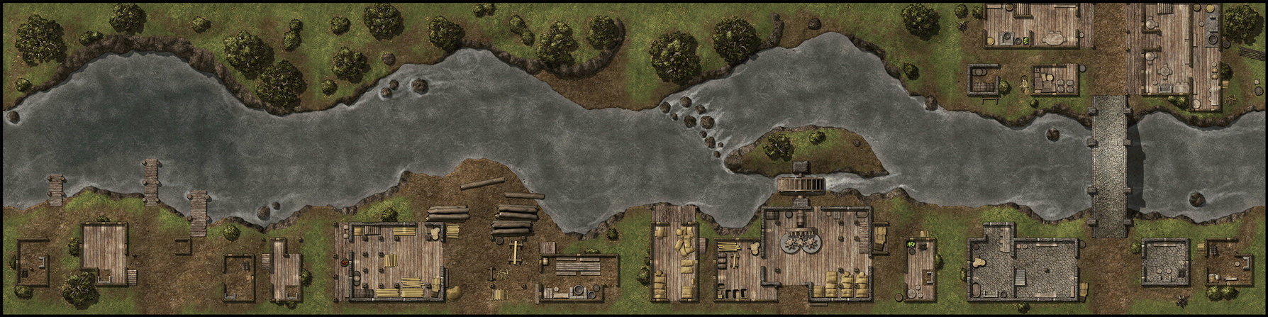 River Town RPG Map Sample