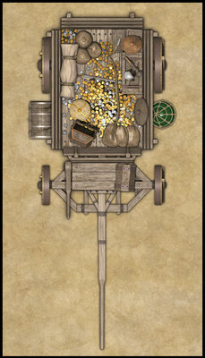 RPG Map Fantasy Wagon Asset Sample