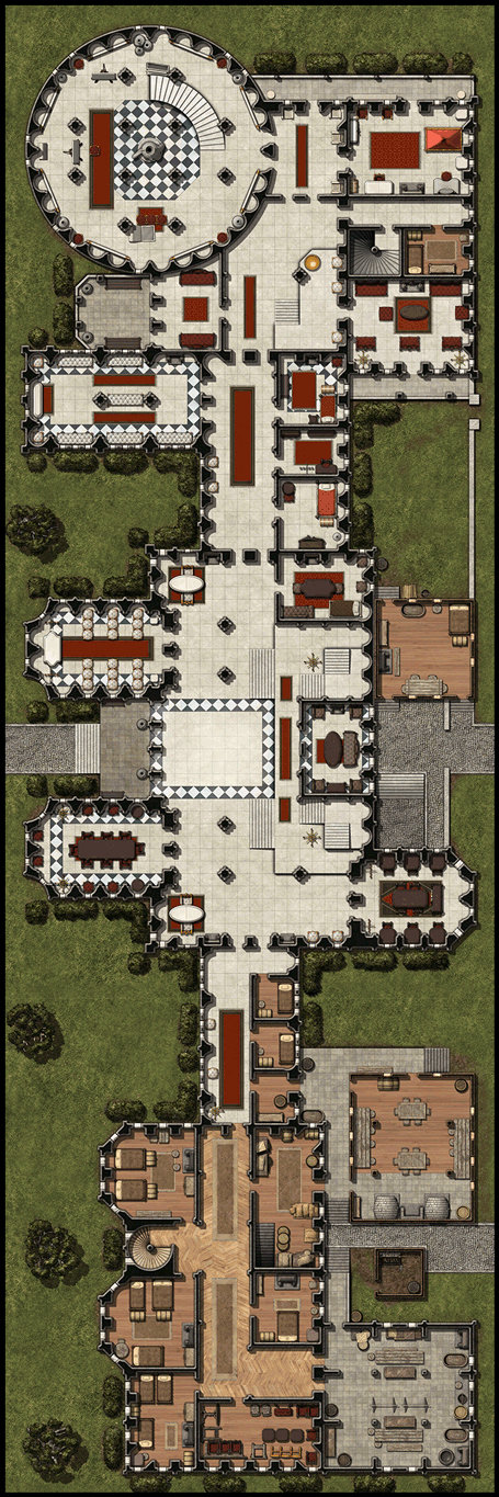 Gothic Mansion RPG Map Sample by Madcowchef on DeviantArt