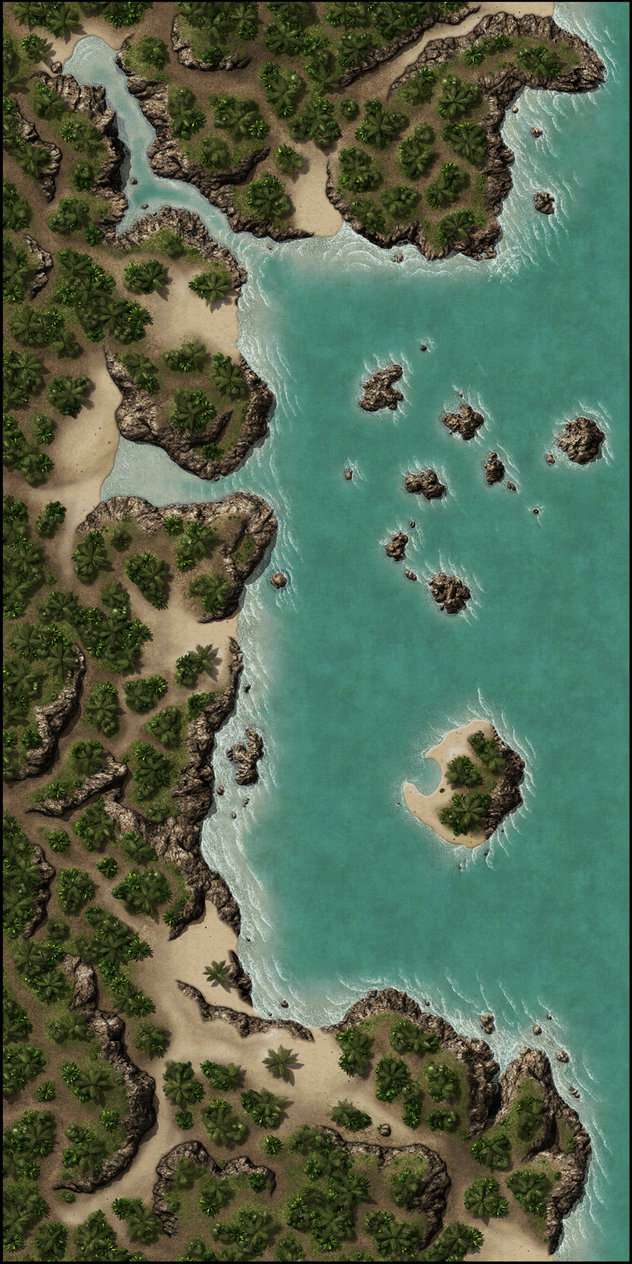 Jungle Rocky Beach Sample by Madcowchef on DeviantArt