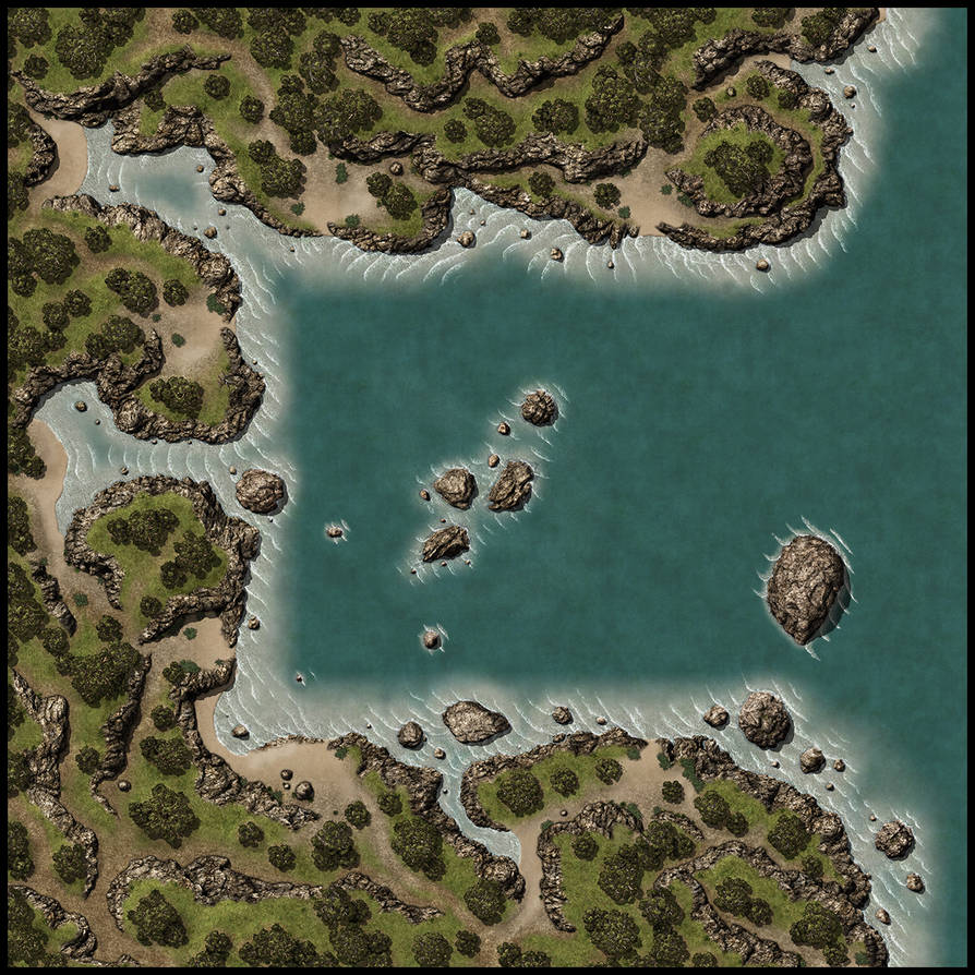 Forested Rocky Beach Sample by Madcowchef on DeviantArt